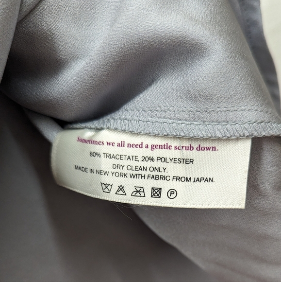 M.M. LaFleur Grey sleeveless chiffon blouse Sz S - Picture 4 of 5